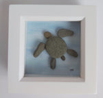 Turtle Pebble Picture - 12cms