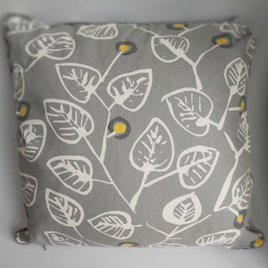 Grey and Mustard Cushion