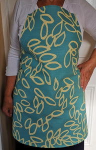 Adult Apron in a Turquoise Design